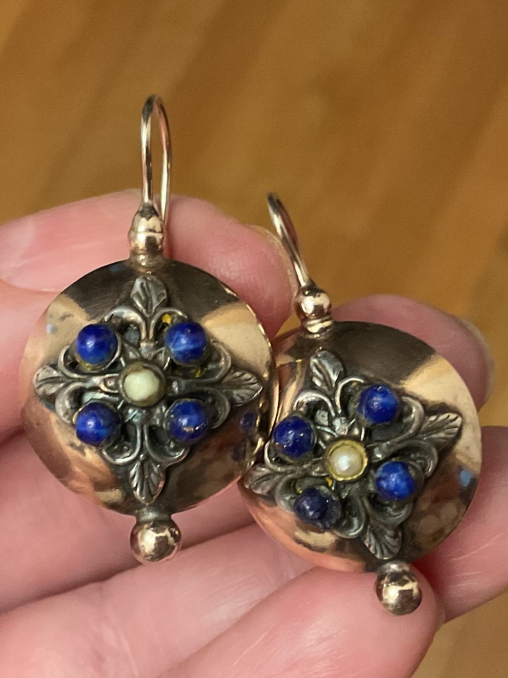 NWOT Gold Plated Sterling Silver 925 Made In Italy Vintage Design Earrings - Picture 12 of 12